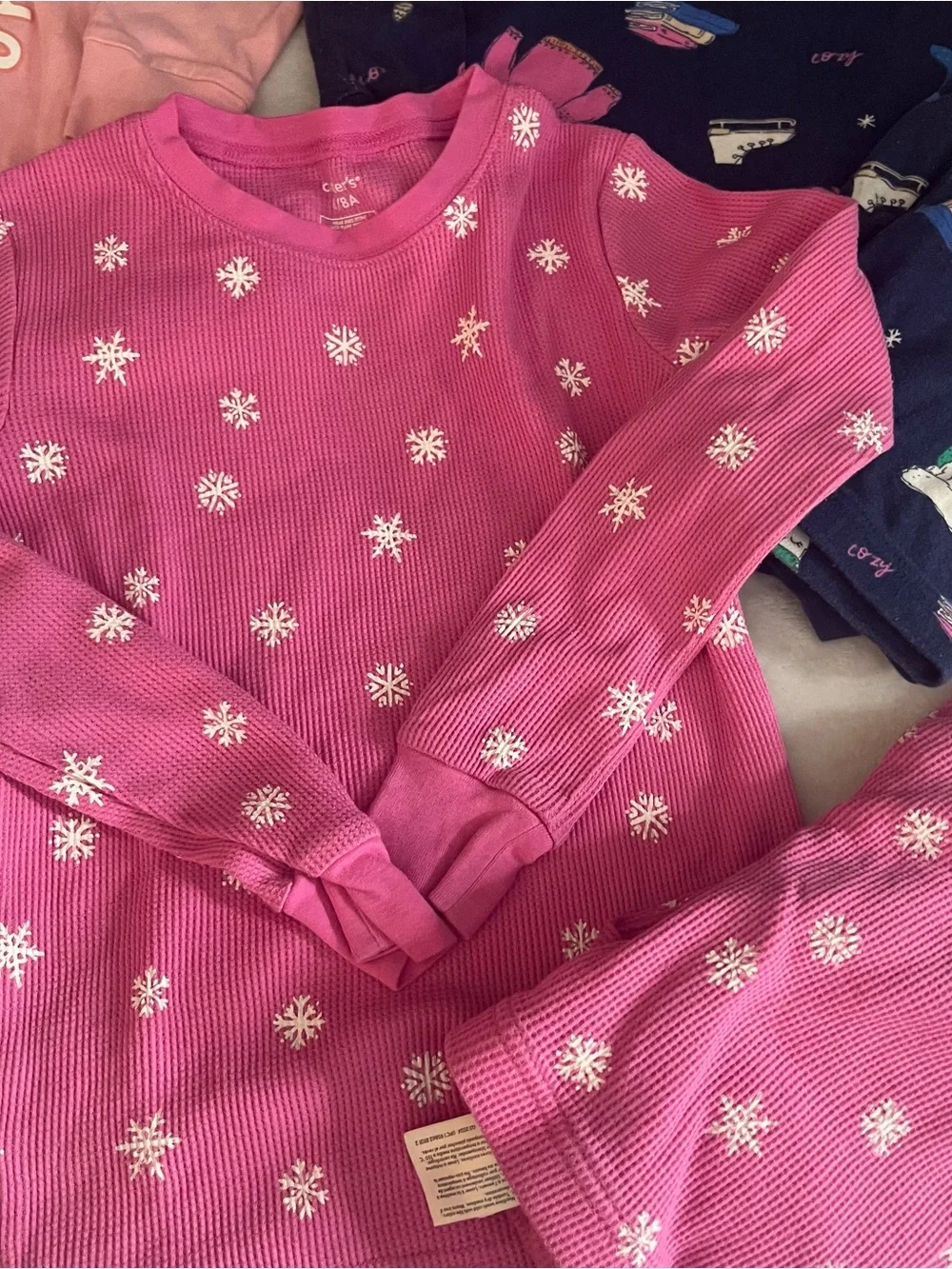 Carter’s Girls 3 Bundle Pajama Sets Sz 8